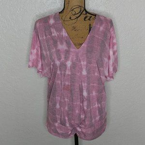 Juicy Couture Tie Dye Top Pink Size L